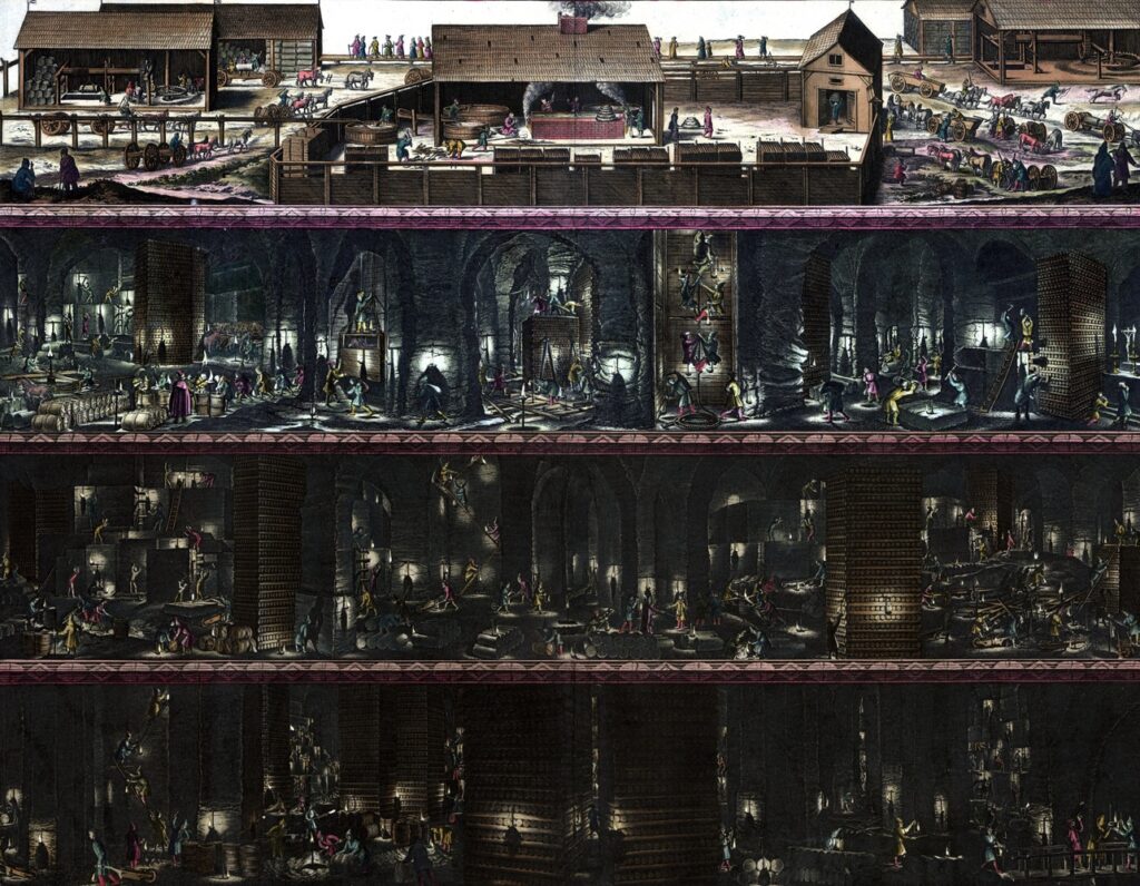 Yeraltı mimarlığını ve kentsel altyapının görünmeyen katmanlarını gösteren bir örnek.